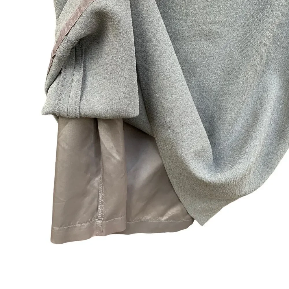 NWT Liz Claiborne Fully Lined Grey Straight Skirt Dress Business Casual size 8
